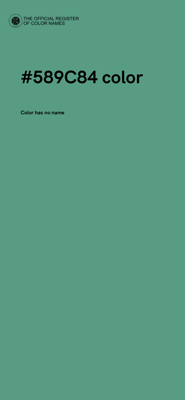 #589C84 color image