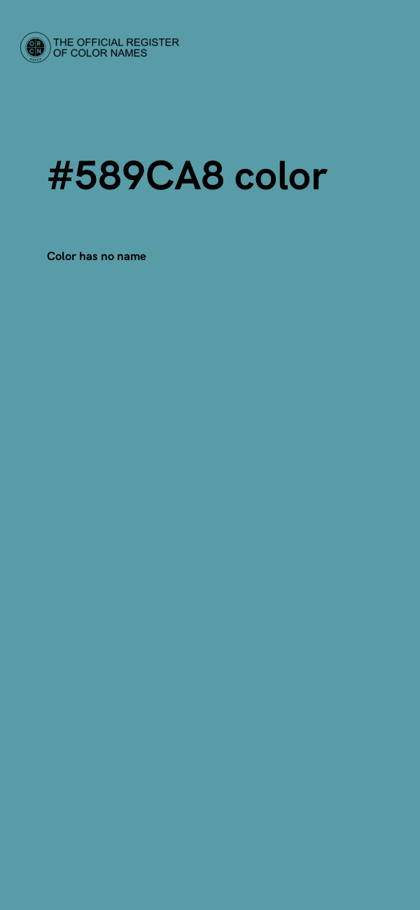 #589CA8 color image