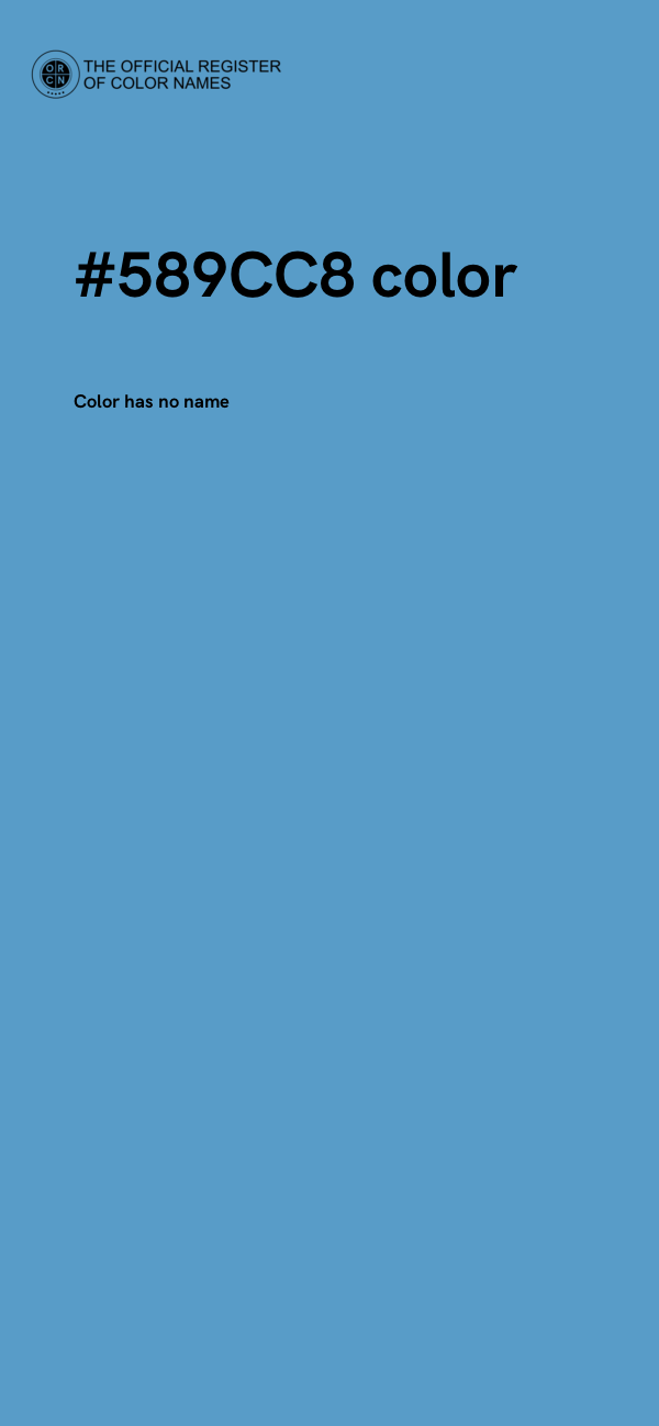 #589CC8 color image