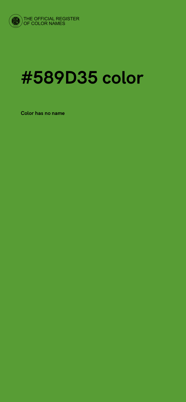 #589D35 color image