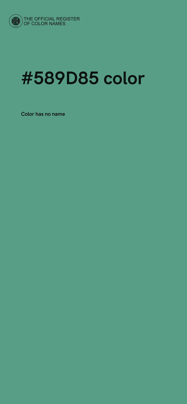 #589D85 color image