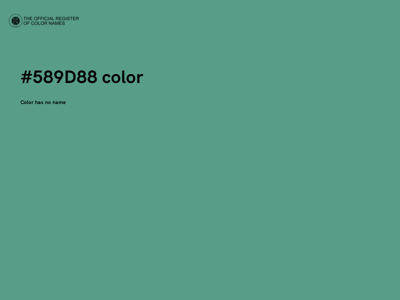 #589D88 color image