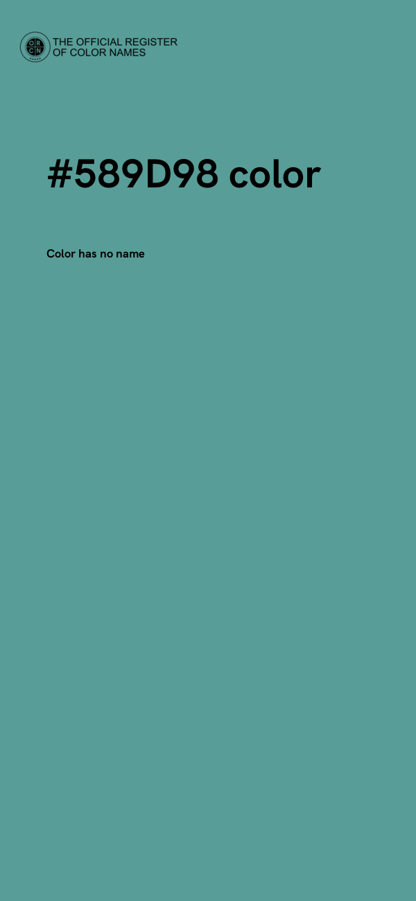 #589D98 color image
