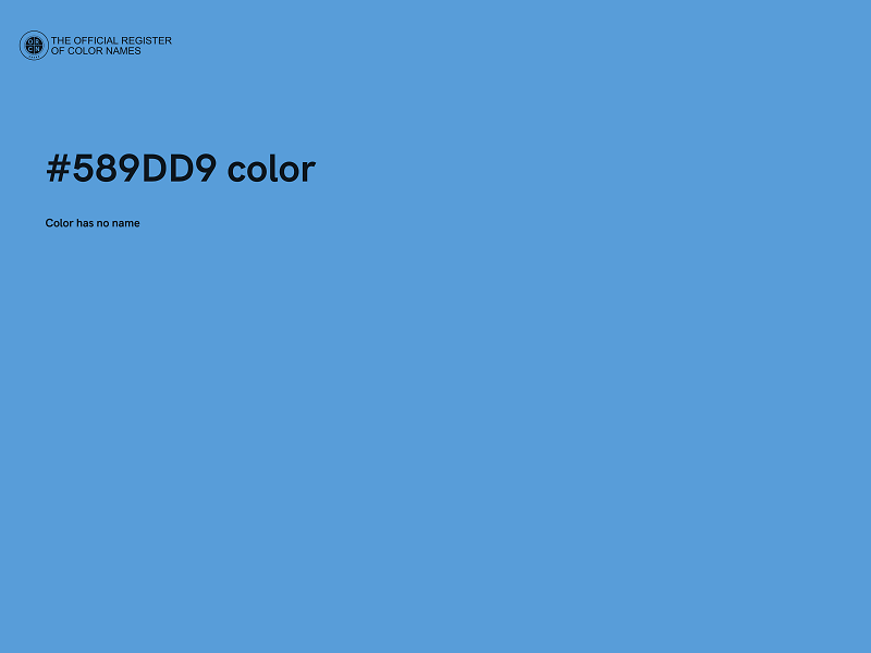 #589DD9 color image
