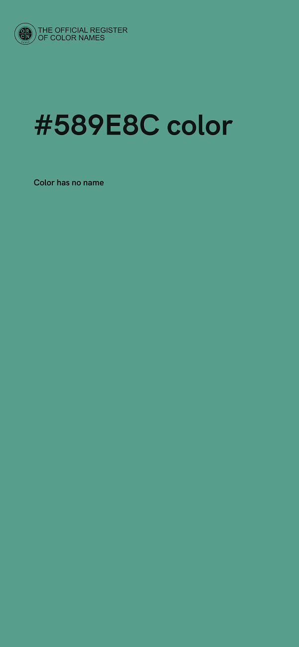 #589E8C color image