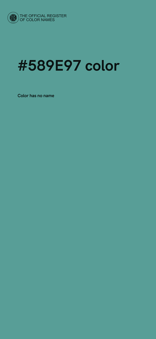 #589E97 color image