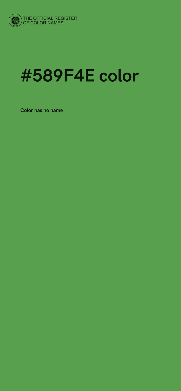 #589F4E color image