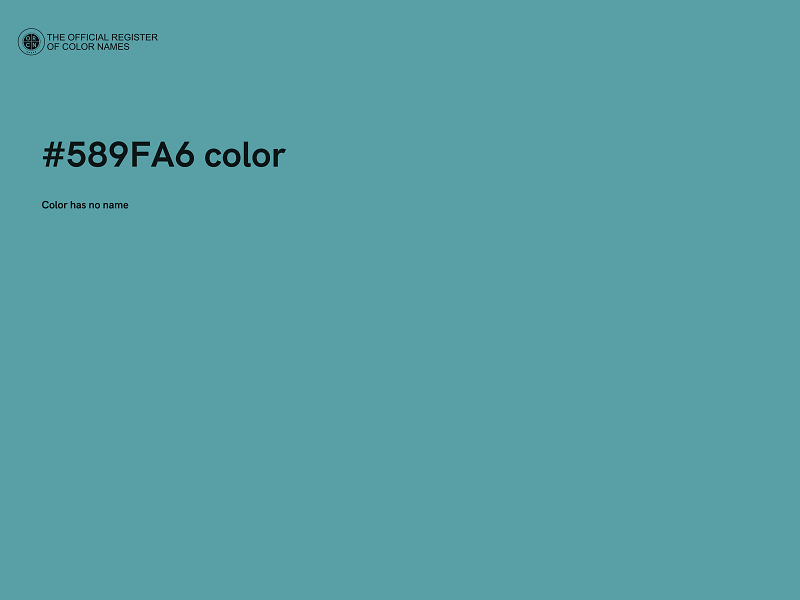 #589FA6 color image