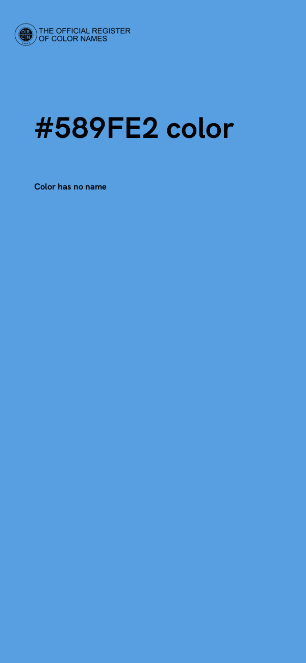 #589FE2 color image