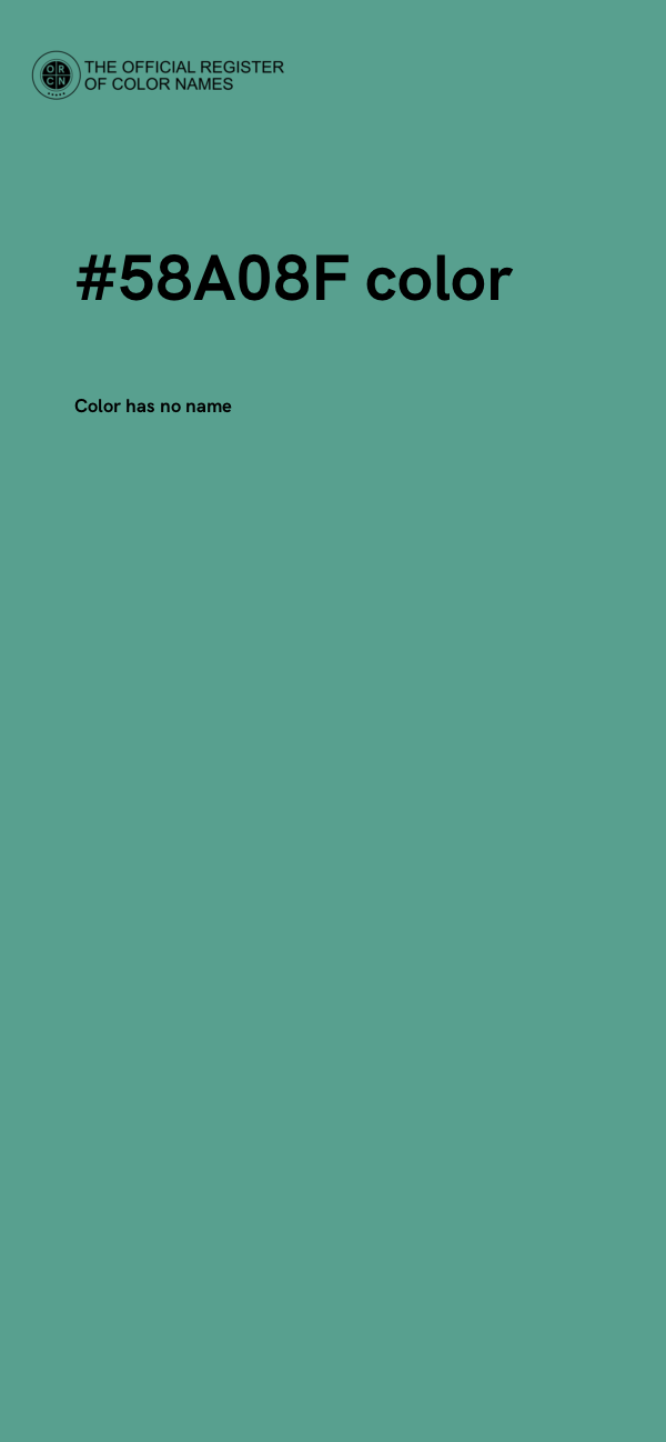 #58A08F color image