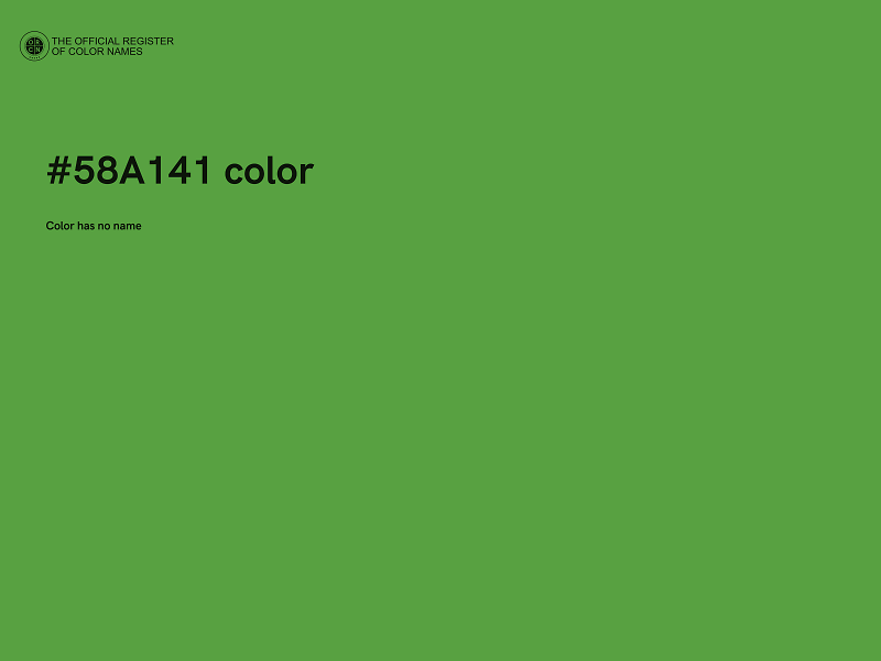 #58A141 color image