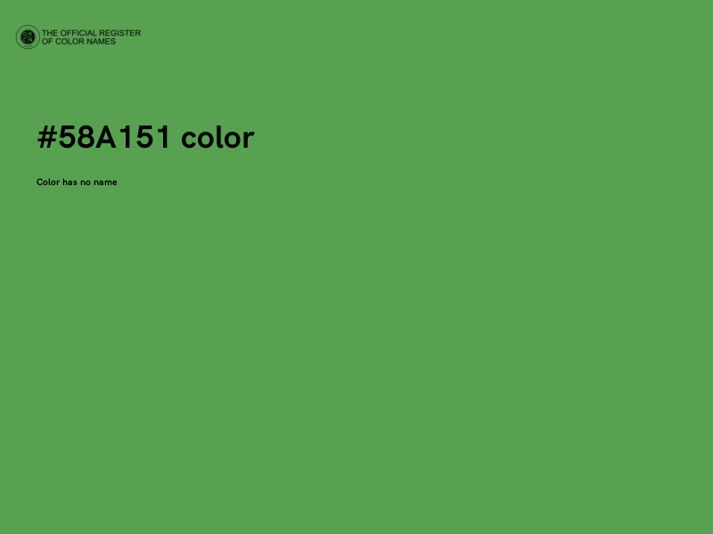 #58A151 color image