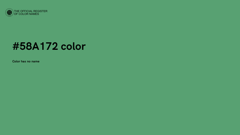 #58A172 color image