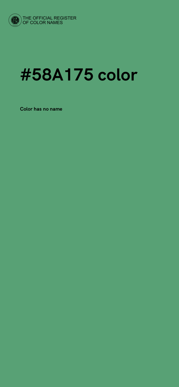 #58A175 color image