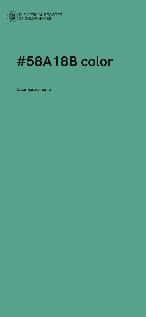 #58A18B color image