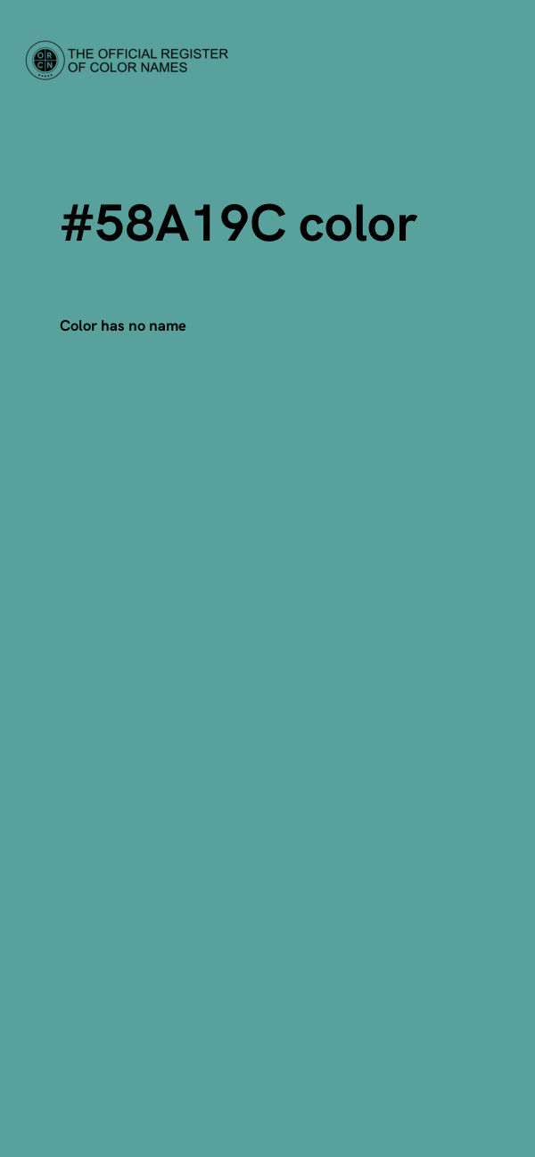 #58A19C color image