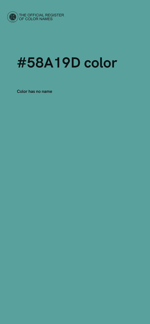 #58A19D color image