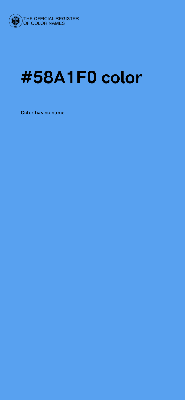 #58A1F0 color image