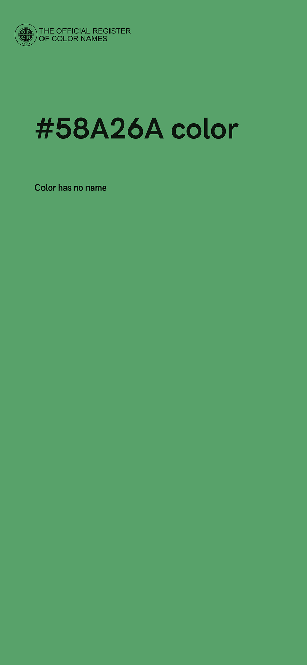 #58A26A color image