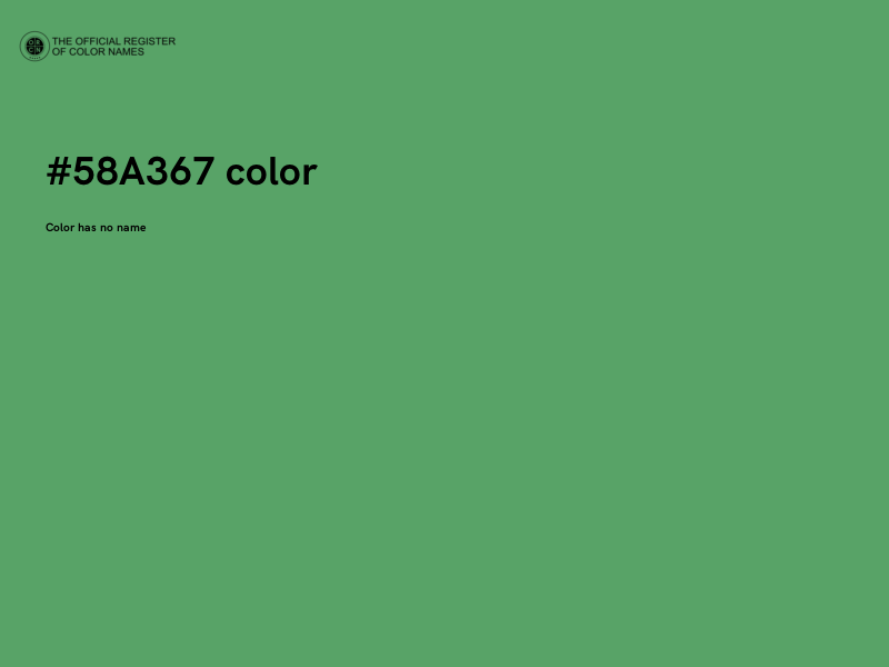 #58A367 color image