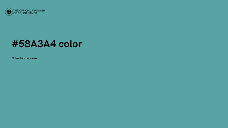 #58A3A4 color image