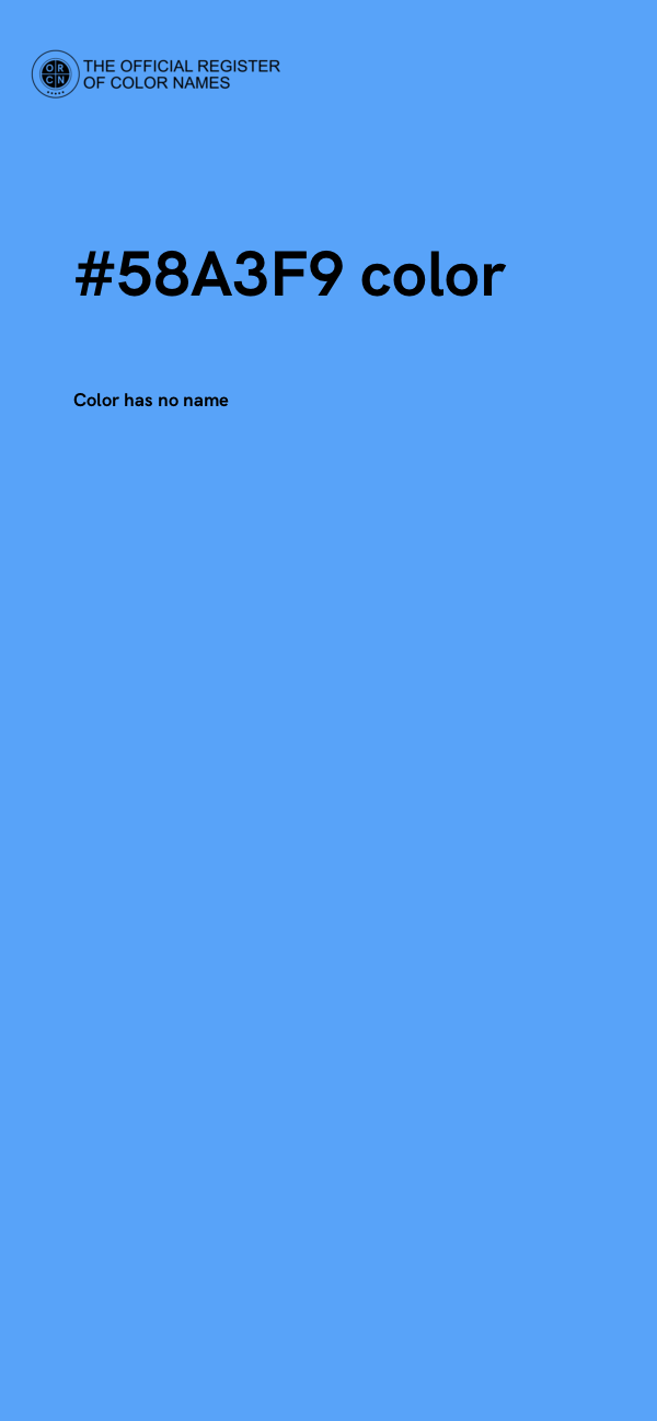 #58A3F9 color image