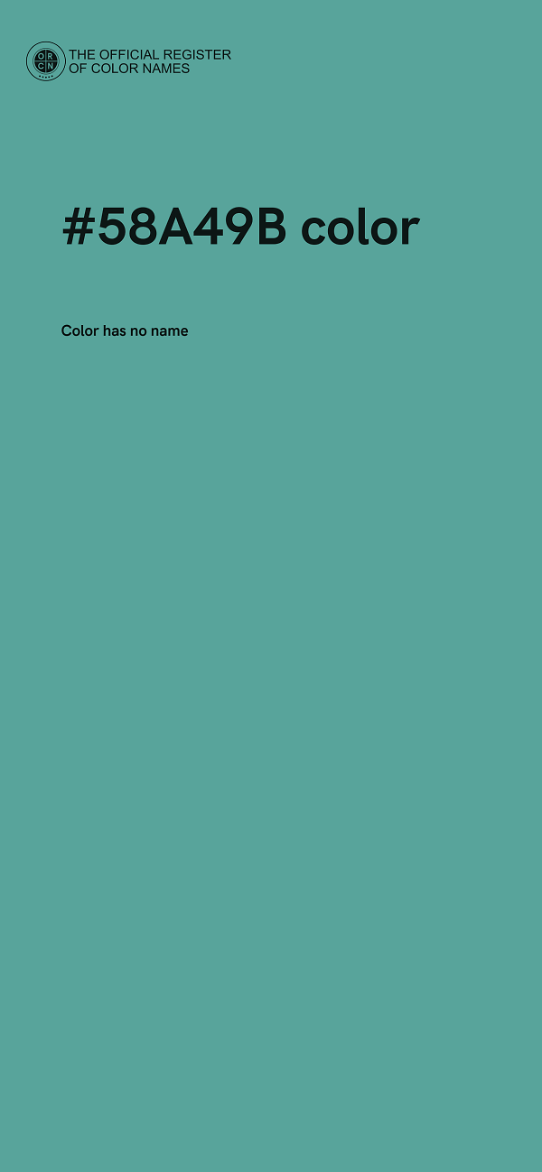 #58A49B color image