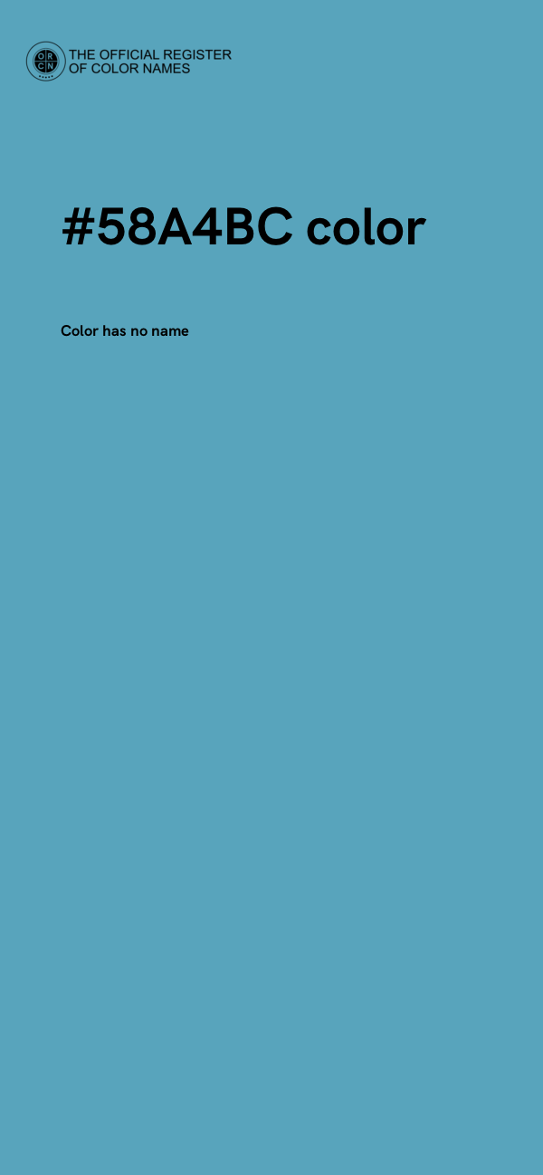 #58A4BC color image