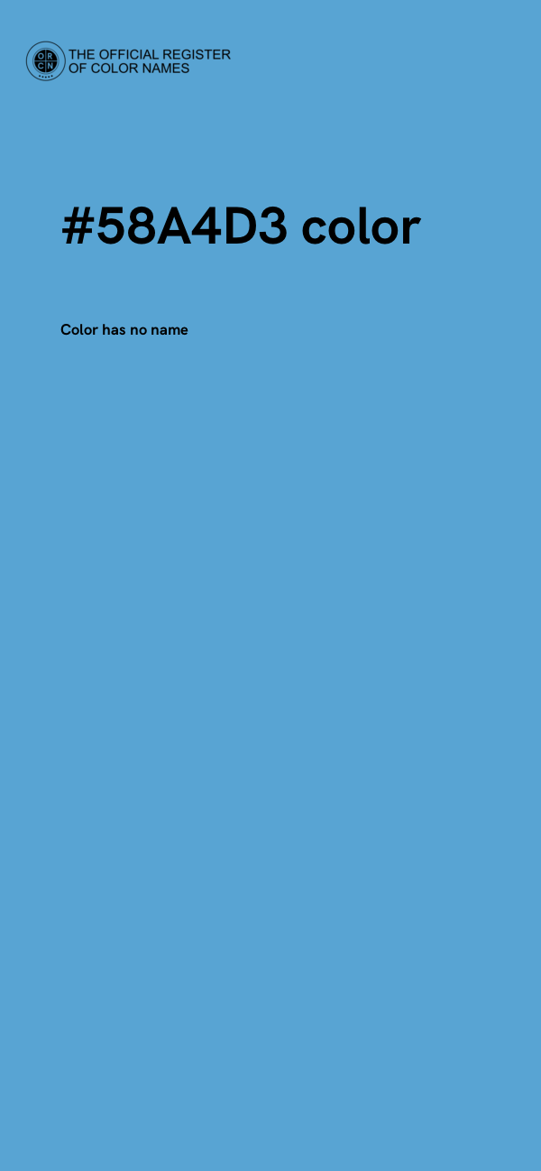 #58A4D3 color image