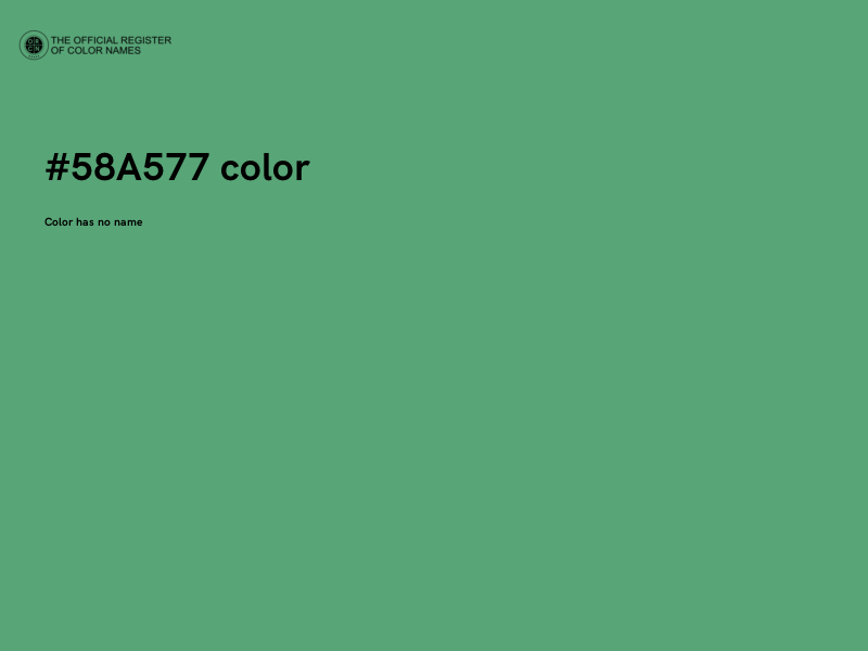 #58A577 color image