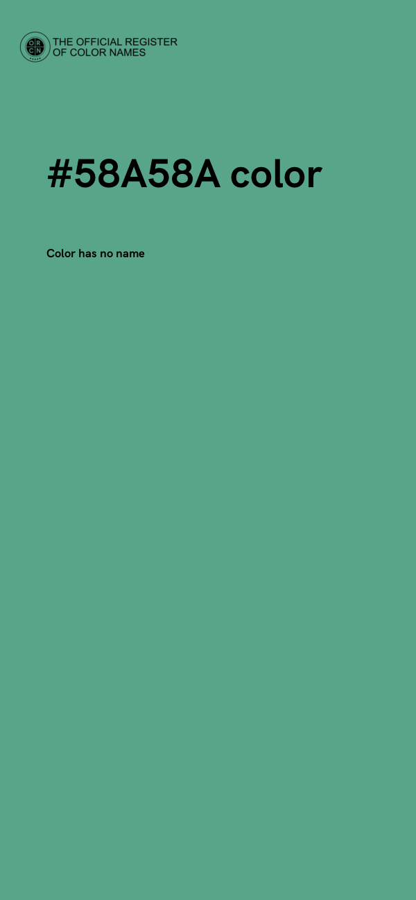#58A58A color image