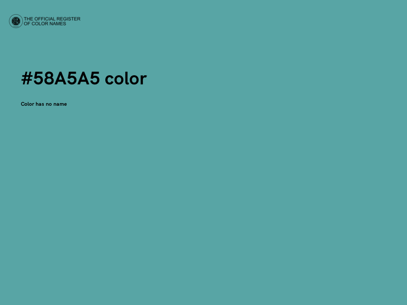 #58A5A5 color image