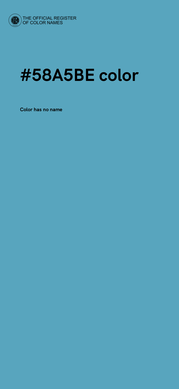 #58A5BE color image