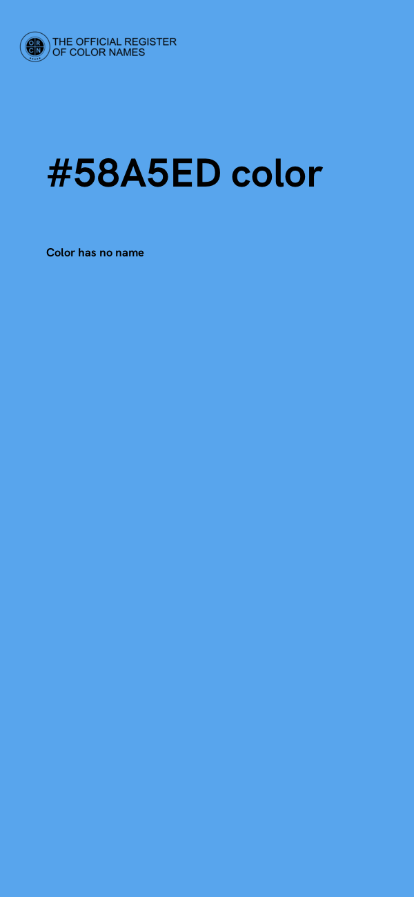 #58A5ED color image