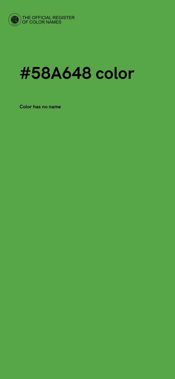 #58A648 color image