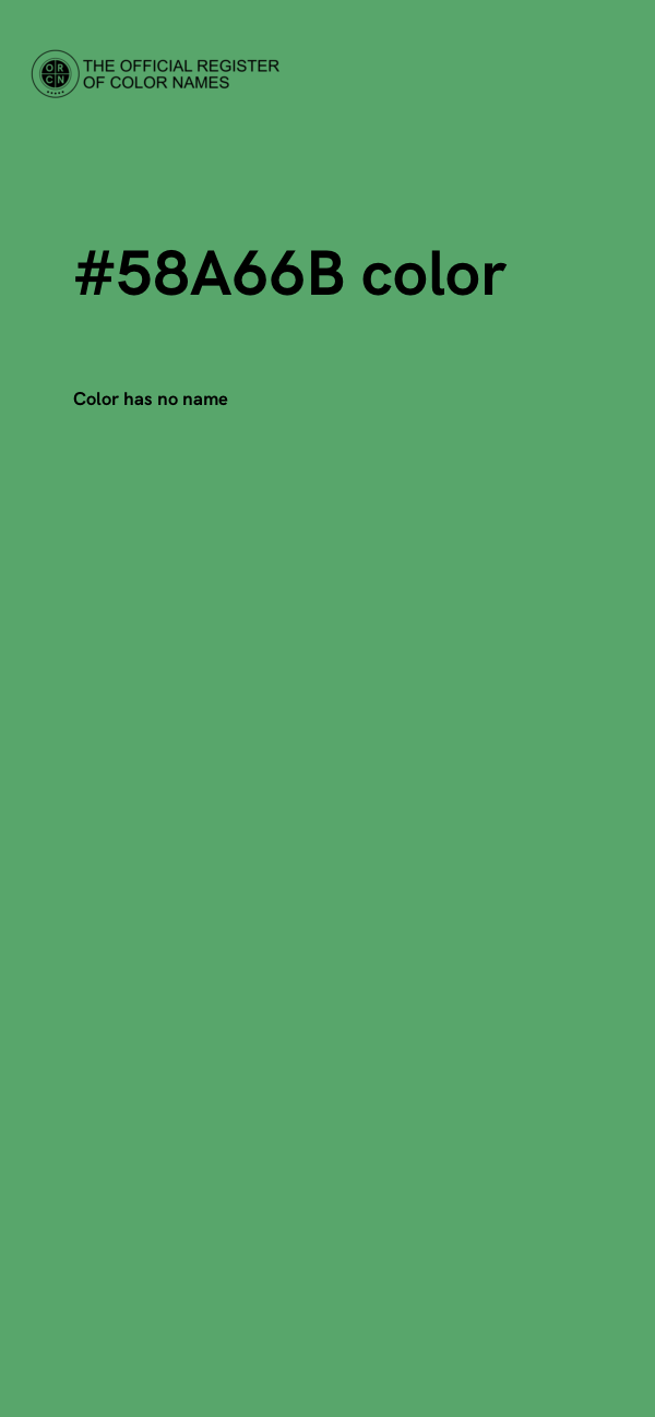 #58A66B color image