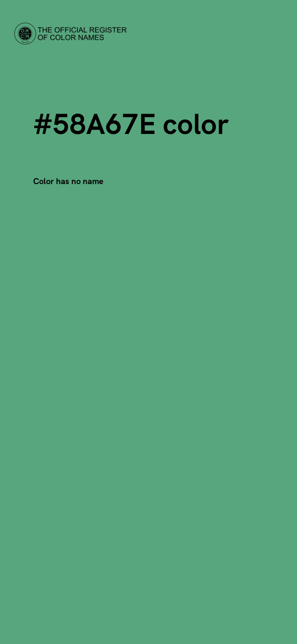 #58A67E color image