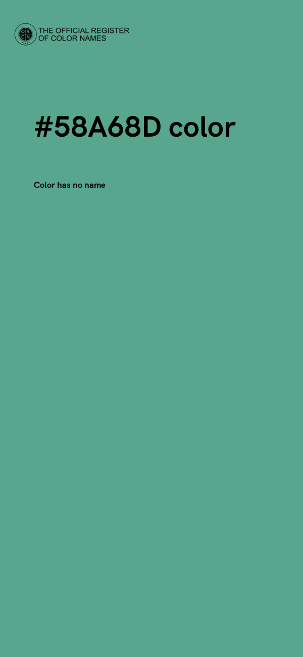 #58A68D color image