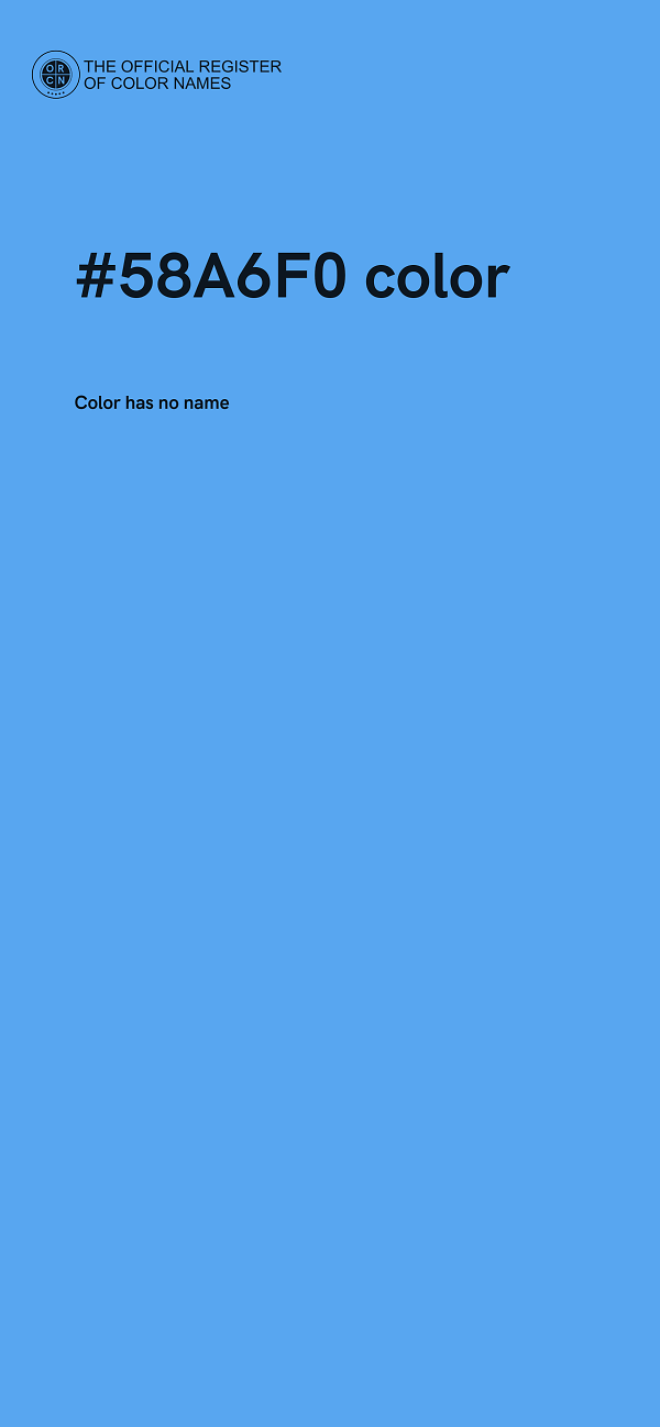 #58A6F0 color image