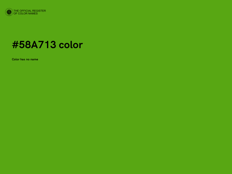 #58A713 color image
