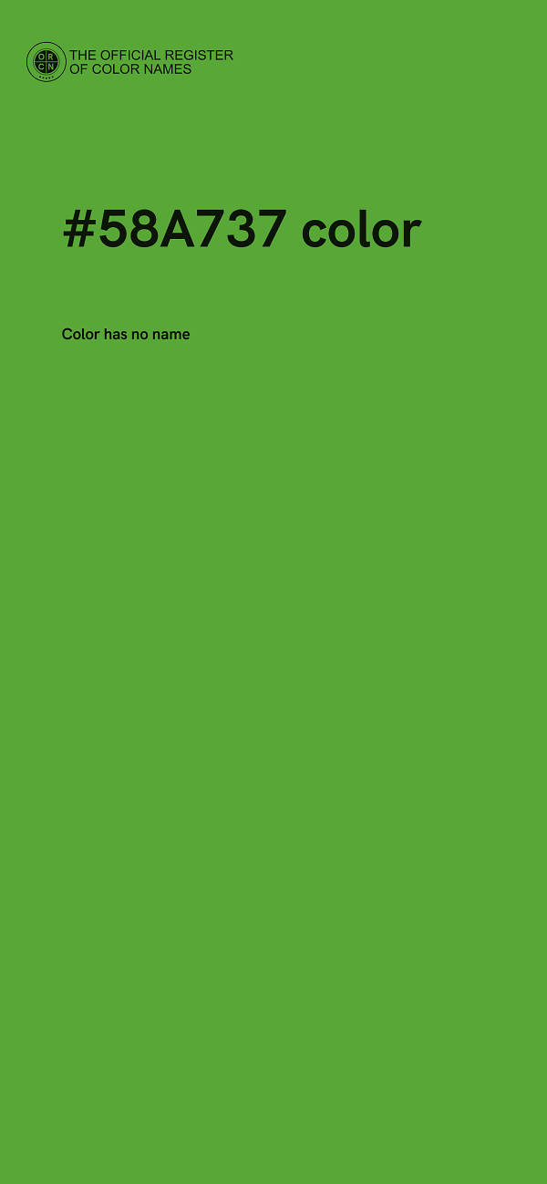 #58A737 color image