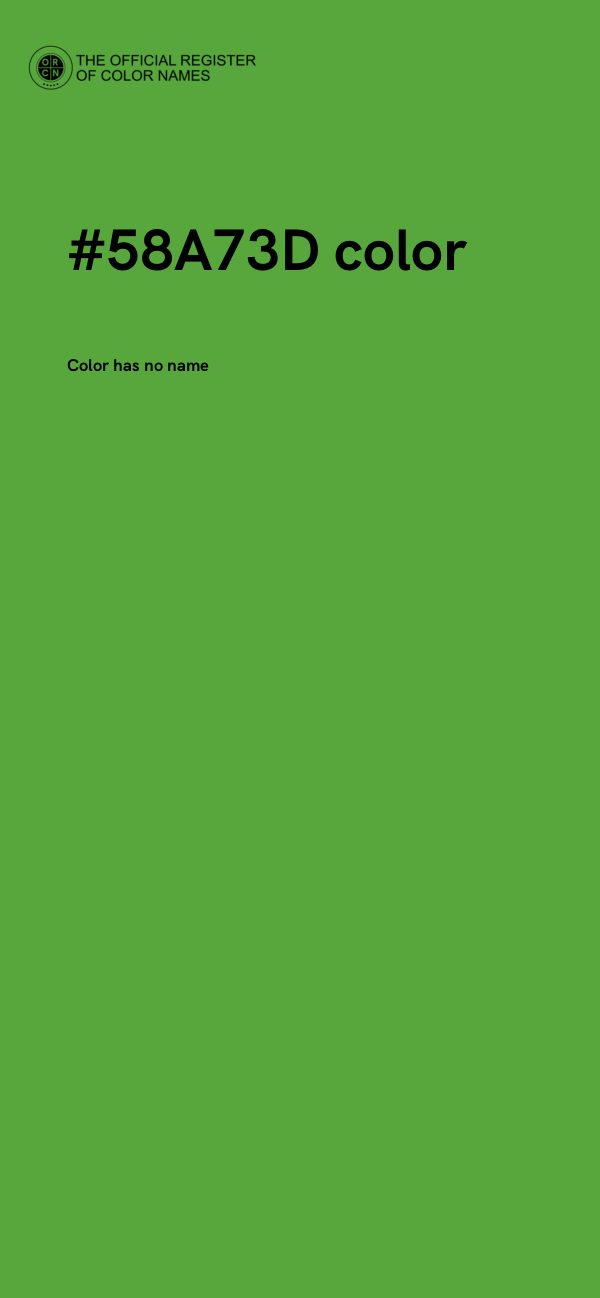 #58A73D color image