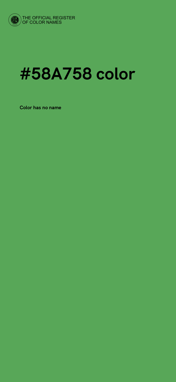 #58A758 color image