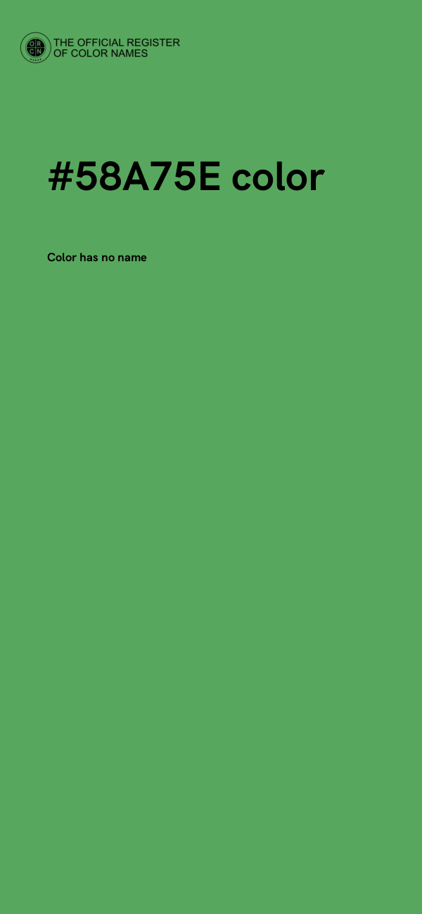 #58A75E color image