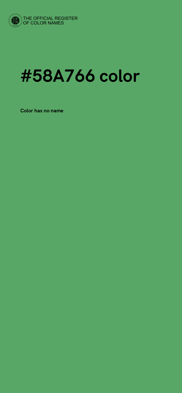 #58A766 color image