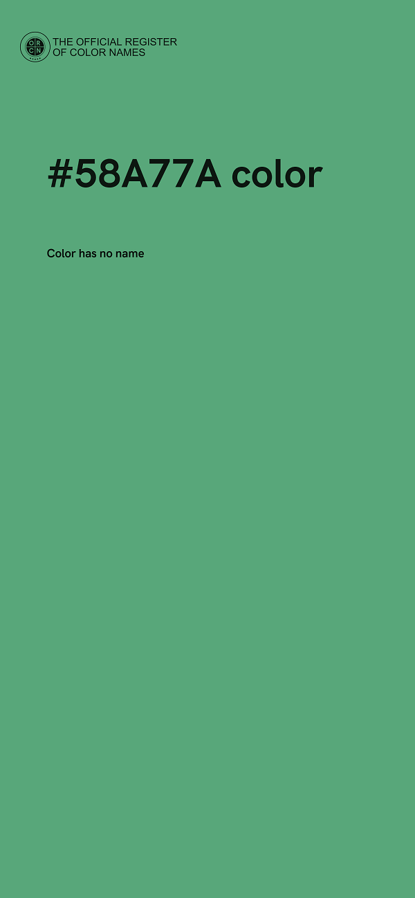 #58A77A color image