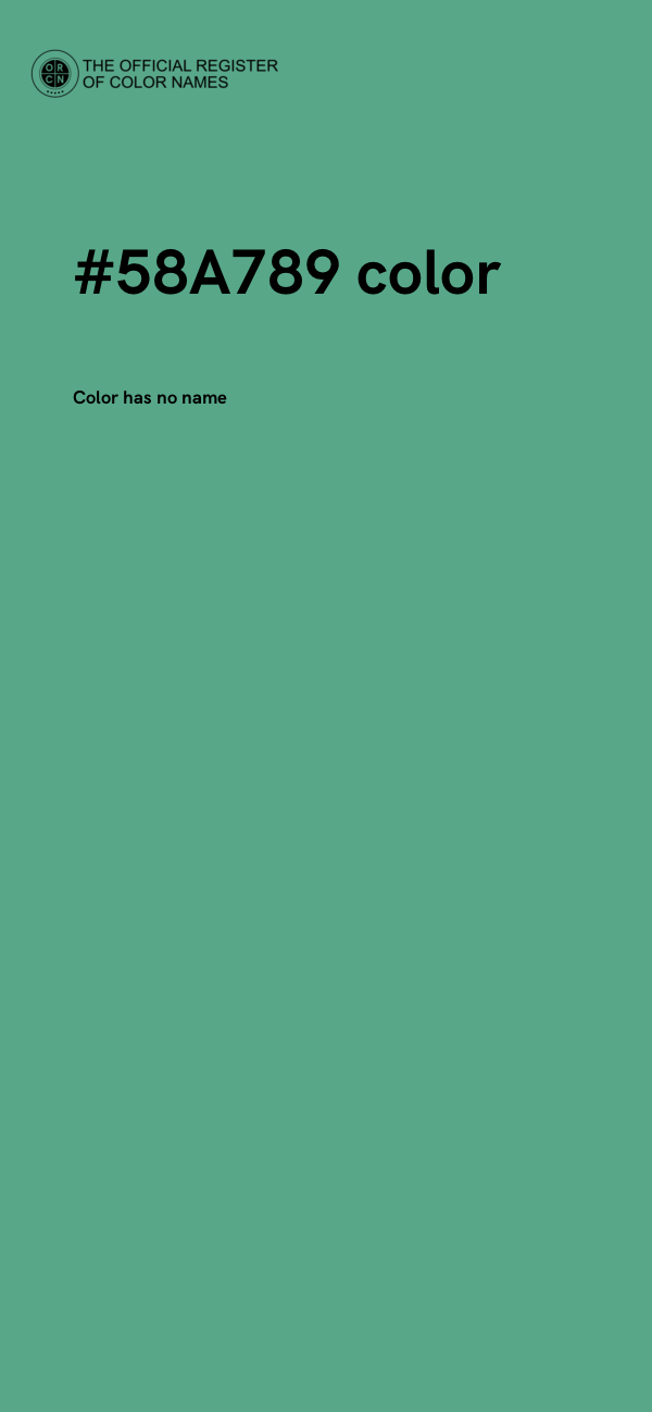 #58A789 color image