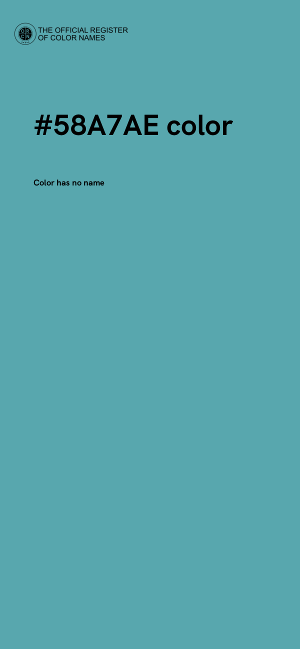 #58A7AE color image