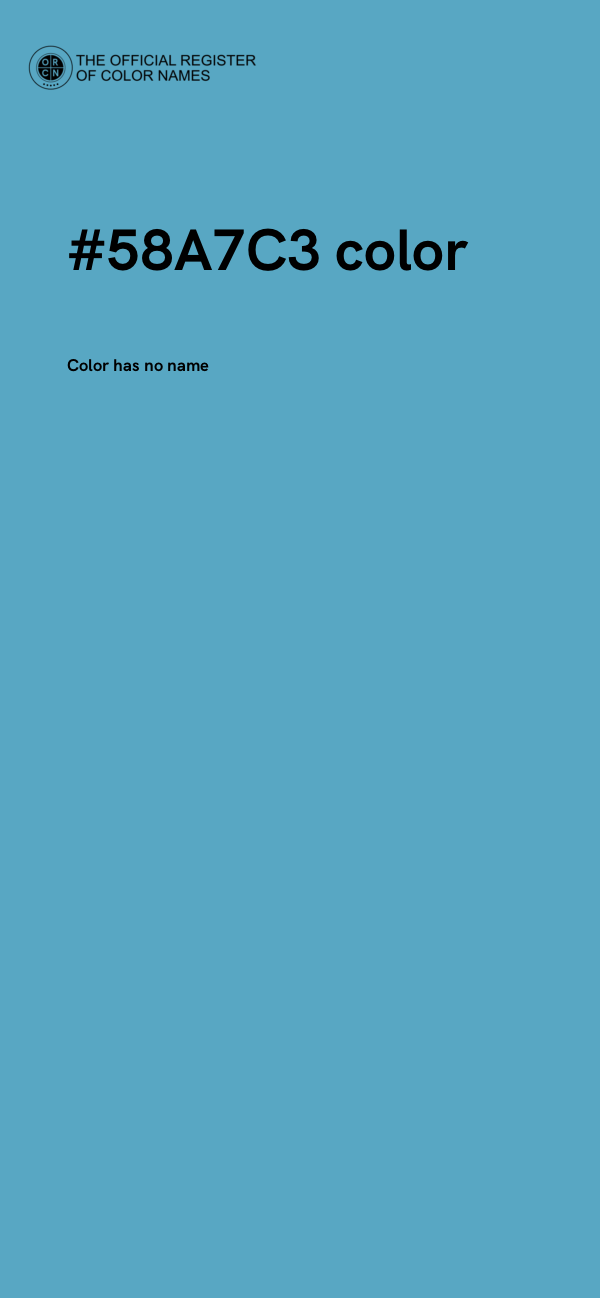 #58A7C3 color image