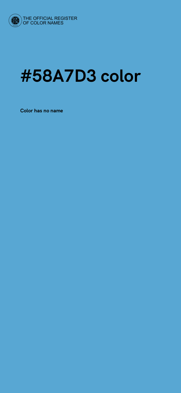 #58A7D3 color image